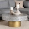 Bali & Pari Idra Coastal Black and White Mother of Pearl Capiz Shell Coffee Table 252-13983-ZORO - alternate 8