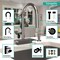 Hansgrohe Aquno Select HighArc Kitchen Faucet, 3-Spray Pull-Down with sBox, 1.75 GPM in Brushed Black Chrome 73831341 - alternate 2