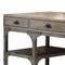 Homeroots 47" Natural and Gray Writing Desk With Three Drawers 286083 - alternate 7