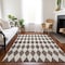 Homeroots 3' X 5' Brown Geometric Washable Indoor Outdoor Area Rug 577019 - alternate 7