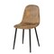 Homeroots Set of Four Brown and Black Suede and Metal Dining Side Chairs, 4PK 568006 - alternate 8