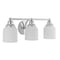 Jonathan Y Lydia 24" 3-Light Farmhouse Cottage Metal LED Vanity Light with Frosted Glass Shades, Chrome JYL7551A - alternate 9