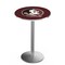 Holland Bar Stool Co 42" Stainless Steel Florida State (Head) Pub Table, 36" dia. Top L214S4236FSU-HD - alternate 1