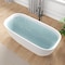 Anzzi Piete Series 32in W x 68in D x 25in H White Freestanding Bathtub MN6732WHS - alternate 1