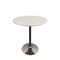 Homeroots 36" White and Silver Wood and Metal Pedestal Base Round Top Dining Table 555182 - alternate 1