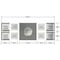 Homeroots Nine Piece Clear and Gray Glass Dining Set 372319 - alternate 3