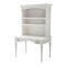 Homeroots 47" White Solid Wood Computer Desk With Hutch With Two Drawers 397849 - alternate 10