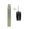 Aks Keys 2018 - 2020 Hyundai Santa Fe Remote Flip Key Blade only BL-HYUNDAI-23 - alternate 1