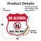 Signmission No Alcohol Shield Sign No Alcohol Past T, 18 Inch X 18 Inch, Vinyl Decal SHI-D-18-390 - alternate 5