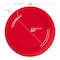 Smarty Had A Party 7.5" Solid Red Holiday Round Disposable Plastic Appetizer/Salad Plates (120 Plates), 120PK 117R-CASE - alternate 9