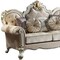 Homeroots 70in Gold And Pearl Velvet Loveseat and Toss Pillows 515707 - alternate 5