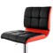 Elama 2 Piece Adjustable Faux Leather Two Toned Bar Stool in Black and Red ELM-744-BLK-RED - alternate 9