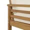 Alaterre Furniture Okemo Outdoor Patio Loveseat Weather-Resistant Acacia Wood Outdoor w/ Thick Cream Cushions ANOK03ANO - alternate 8