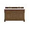 James Martin Vanities Brookfield 60 in. Double Vanity, Honey Oak w/ 3 CM Lime Delight Silestone Top 547-V60D-HNO-3LDL - alternate 1