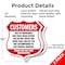 Signmission Restricted Area Shield Sign Customers Du, 12 inch X 12 inch, Aluminum Metal Sign, 2PK SHI-A-2PACK-12-458 - alternate 5