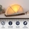 Jonathan Y Darla 9.6" Modern Art Deco Paper Full Pleated Fan LED Table Lamp, Natural JYL9109B - alternate 9
