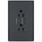 Legrand radiant Series Duplex Self-Test GFCI Receptacle, 125 V, 15 A, NEMA: NEMA 5-15R, Graphite 1597TRGCC4 - alternate 3