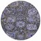 Homeroots 8' Purple And Black Round Damask Washable Indoor Outdoor Area Rug 609102 - alternate 8