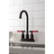 Kingston Brass Double-Handle 4" Centerset Bar Faucet, Oil Rubbed Bronze KB8495CKL - alternate 6