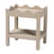 Bali & Pari Sebastian Grasscloth Scalloped End Table, Beige 266-14550-ZORO - alternate 1