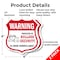 Signmission 24 Hour Surveillance Shield Sign Warning, 6 inch X 6 inch, Plastic Sign, 2PK SHI-P-2PACK-6-350 - alternate 6