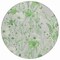Homeroots 8' Mint Green And Ivory Round Floral Washable Indoor Outdoor Area Rug 611158 - alternate 8