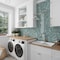 Apollo Tile Majeste 10.8 in. x 11.3 in. Glossy Sea Blue Glass Mosaic Wall and Floor Tile 8.48 sqft/case, 10PK APLASL8803A - alternate 8