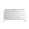 James Martin Vanities Chicago 60'' D Vanity, Glossy White, w/ Jasmine Pearl Silestone Top w/FreePower Wireless Charger 503-V60D-GW-FEJP - alternate 10