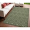 Homeroots 4' X 6' Dark Green And Light Green Geometric Indoor Outdoor Area Rug 556274 - alternate 9