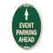 Signmission Parking Sign & Post Kit, 12 Inch X 18 Inch Architectural Oval, Heavy Gauge Aluminum A-OV-G-1218-23366 - alternate 1
