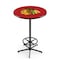 Holland Bar Stool Co 42" Black Chicago Blackhawks Pub Table L216B4236ChiHwk-R - alternate 1