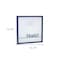 Homeroots 16" X 16" Blue And White Family Wood and Metal Square Magnetic Memo Board 516362 - alternate 5
