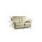 Homeroots 75in Beige Faux Leather Manual Reclining Love Seat With Storage 329421 - alternate 5