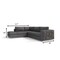 Homeroots Dark Gray Italian Leather L Shaped Two Piece Corner Sectional 482252 - alternate 6