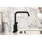 Kingston Brass Bridge Kitchen Faucet with Brass Sprayer, Matte Black KS8280CTLBS - alternate 6