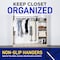 Lifemaster Velvet Non-Slip Hangers, Black Plastic, 360 Deg Swivel Hook, Space-Saving, 50PK LMVEL50 - alternate 8