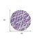 Homeroots 8' Purple And White Round Abstract Washable Indoor Outdoor Area Rug 559312 - alternate 9