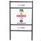 M&T Displays Real Estate Yard Sign, Open House Property Sign, Landscape 24x18 Inch 42 Tall Black Metal-5 Pack URESB0H224X9005 - alternate 1