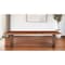 Homeroots 72" Brown Solid Wood Double Pedestal Base Dining Table 521851 - alternate 4