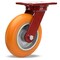Hamilton Heavy Service Swivel Caster, 8" x 2" Ergo-Tech on Aluminum, 1/2" Sealed Precision Ball Bearings S-HS-82EMB - alternate 1
