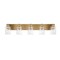 Jonathan Y Irving 36" 5-Light Seeded Glass/Iron Modern Contemporary LED Vanity Light, Brass Gold JYL7620D - alternate 12