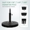 Simple Deluxe InfiniPower 18.11in 30.86 LB Outdoor Umbrella Base Heavy Duty Round Stand for Poolside, Deck, Patio LGBRLABASERESINROUND28BLK - alternate 6