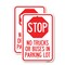 Signmission Parking Lot Rules Sign Stop - No Trucks or Buses in Par, 18'' X 24'', Heavy Gauge Aluminum, 2PK A-1824-2PACK-23430 - alternate 1