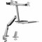 Rocstor ERGOCENTER ED6 PREMIUM DUAL MONITOR DESK MOUNT WORKSTATION - C-CLAMP- GROMMET - Y10N029-S1 - alternate 1