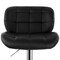 Elama 2 Piece Adjustable Faux Leather Tufted Bar Stool in Black with Chrome Base ELM-791-BLK - alternate 10