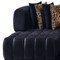 Homeroots Black Velvet U Shaped Three Piece Sofa and Chaise Sectional With Toss Pillows 643884 - alternate 10