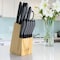 Gibson Home Dorain 14 Piece Stainless Steel Cutlery Set in Black with Wood Block 127769.14 - alternate 9