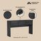 Manhattan Comfort Linda Console Table in Charcoal Gray DK002-GY - alternate 9