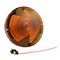 Grote Lighting 7in Amber School Bus Light, 12V, Single Contact, Arrow Lens, Flush Mount, AMP Connector 56083 - alternate 1