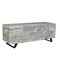 Homeroots 46in Gray and Black Distressed Solid Wood Storage Bench with Flip Top 489212 - alternate 7